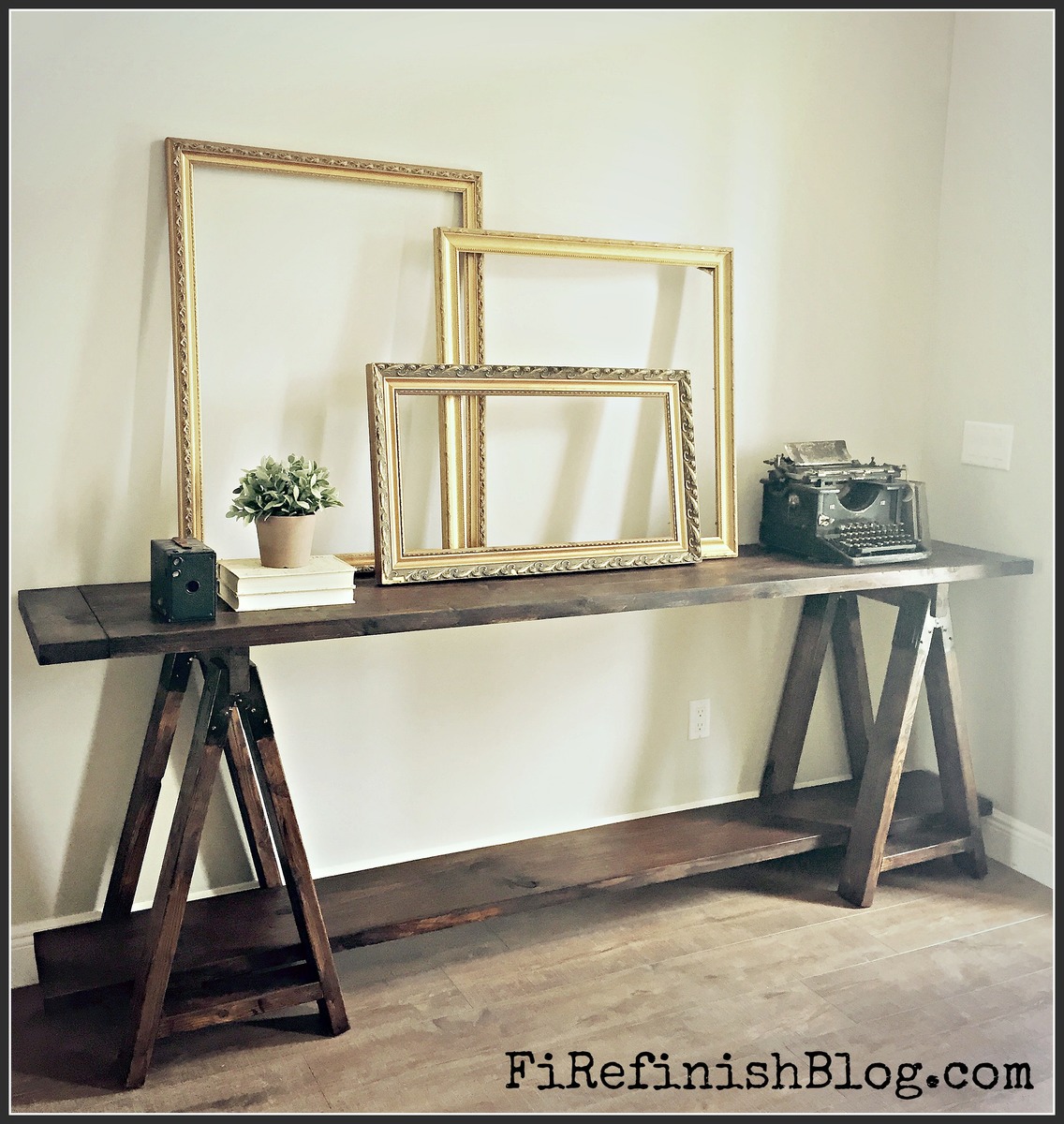Ana White | Diy Sawhorse Console Table - DIY Projects